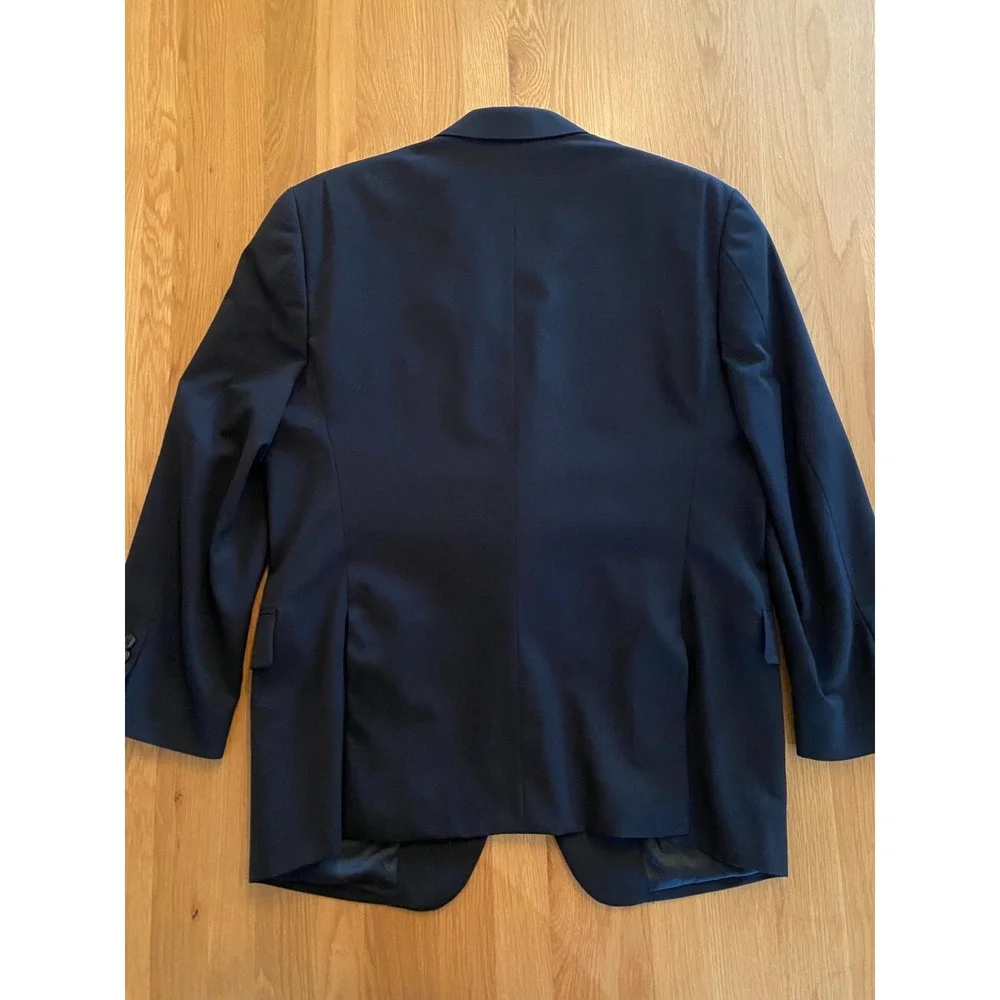 Joseph Abboud Nordstrom 44S Navy Blue Wool Blazer Sport Coat 2 Button‎ Mens